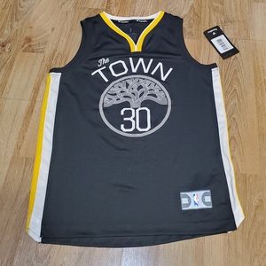 NEW Fanatics Stephen Curry Golden State Warriors The Town NBA Jersey Youth SZ S
